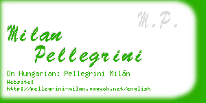 milan pellegrini business card