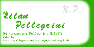 milan pellegrini business card